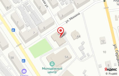 Цветочный магазин Пион на улице Минина на карте