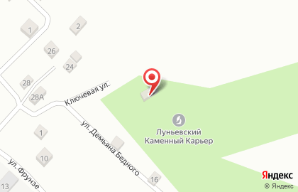 Луньевский каменный карьер на карте