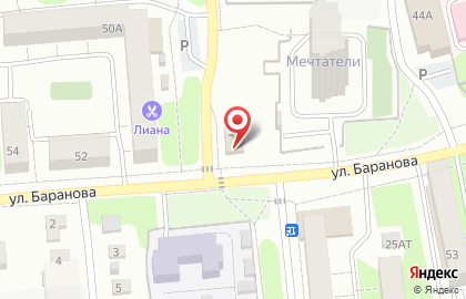 Бар Для друзей на улице Баранова на карте