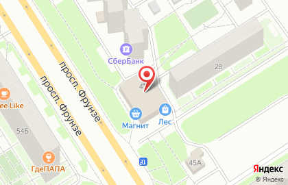 Атак на проспекте Фрунзе на карте