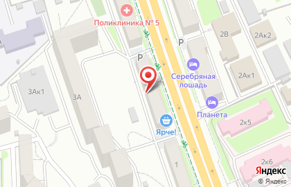 Сеть супермаркетов Ярче! на Владимировской улице на карте