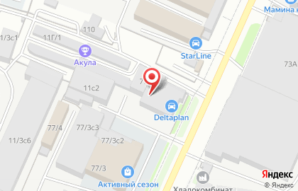 Амадей в Хлебозаводском проезде на карте