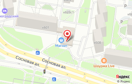 Супермаркет Магнит в Москве на карте