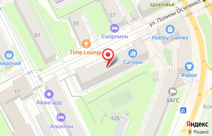 Plus на улице Полины Осипенко на карте