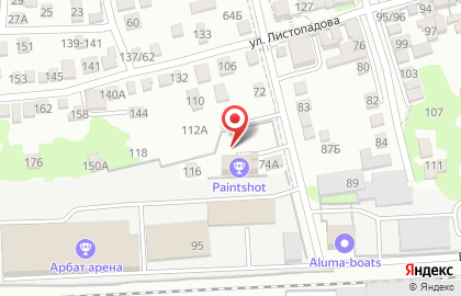 Студия танца и художественной гимнастики Авангард на Береговой улице на карте
