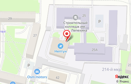Плавательный бассейн Нептун на улице Мира на карте