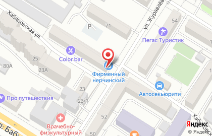 Продовольственный магазин Фирменный Нерчинский на улице Журавлёва на карте