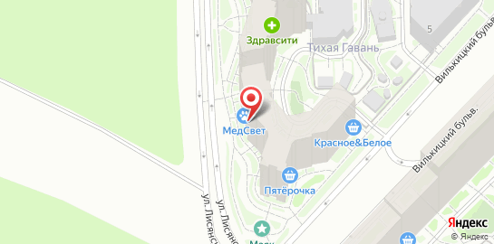 Ветеринарная клиника и аптека МедСвет на карте