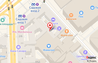 Сеть магазинов и гипермаркетов укрепления семьи Розовый Кролик в Адмиралтейском районе на карте