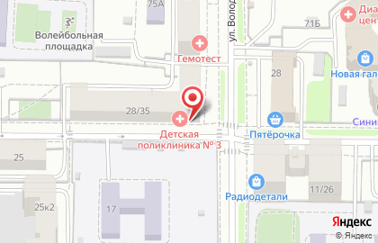 Детская клиническая больница Поликлиника №3 №1 на Рыбинской на карте