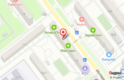 Аптека Апрель в Рязани на карте