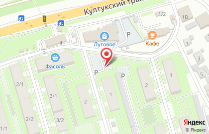 Киоск по продаже фруктов и овощей, Левобережный район на карте