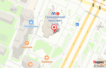 Коммерческий банк Геобанк на Гражданском проспекте на карте