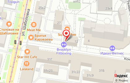 Фитнес-клуб Brooklyn Fitboxing на карте