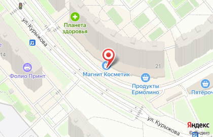 Зоомагазин Зоодом на улице Курыжова на карте