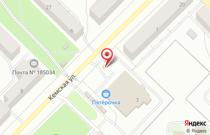 Магазин по продаже цветов на Кемской улице на карте