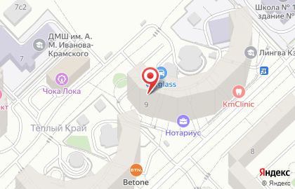 Установочный центр автостекла Carglass на улице Академика Виноградова на карте