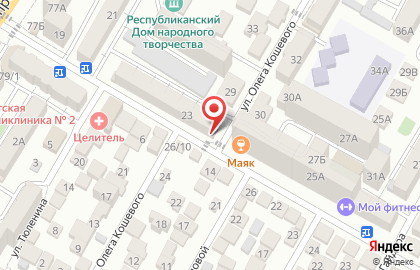 Продовольственный магазин Баракат на улице Юсупа Акаева на карте