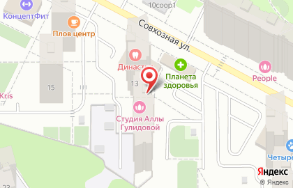 Школа танцев Окси на Совхозной улице на карте