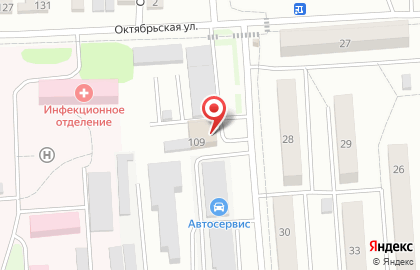 Пожарно-спасательная часть №20 в Борисоглебске на карте