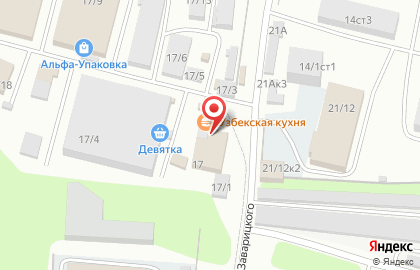 Узбечка в Петропавловске-Камчатском на карте