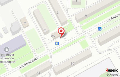 Веста на улице Алексеева на карте