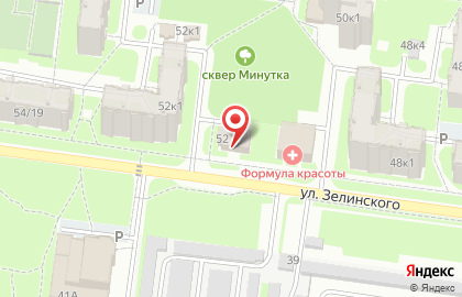 Россельхозбанк в переулке Зелинского на карте