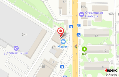 Сеть супермаркетов Магнит на улице Малиновского на карте