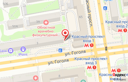 Туристическая компания Олимпия-Райзен-Сибирь на Красном проспекте на карте