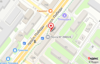 Магазин Лебедянь молоко в Октябрьском округе на карте