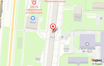 Детская библиотека №165 на проспекте Андропова на карте