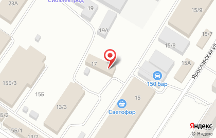 Магазин элитных напитков Ива на Ярославской улице на карте