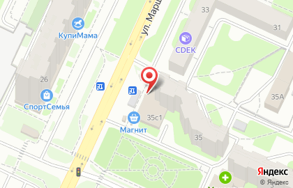 Ветеринарная клиника Возрождение на улице Маршала Конева на карте