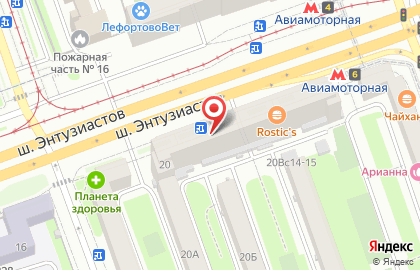 Банкомат МКБ на шоссе Энтузиастов, 20 на карте