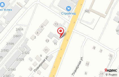 Торгово-сервисная компания Компас в Краснооктябрьском районе на карте