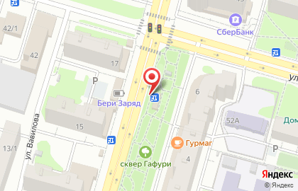 Салон связи МТС на улице Гафури на карте