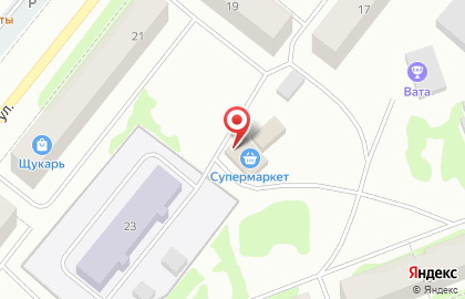 Продуктовый магазин на Новой улице на карте