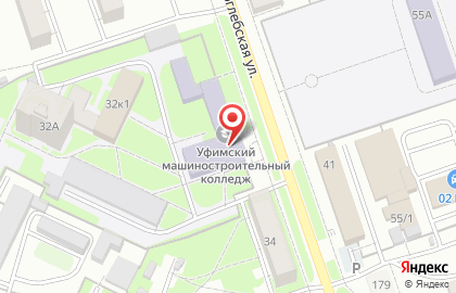 Уфимский машиностроительный колледж в Орджоникидзевском районе на карте