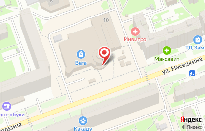 Парикмахерская LUX на улице Наседкина на карте
