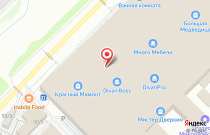 Фирменный мебельный салон Мебельград на Светлановской улице на карте