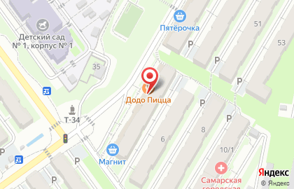 Пиццерия Додо Пицца на бульваре Ивана Финютина на карте