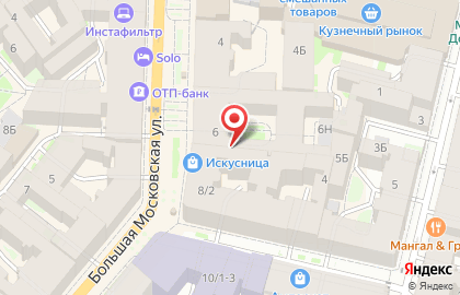 Буфет Мясное бистро на Большой Московской улице на карте