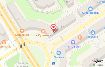 Фишка на проспекте Ленина на карте