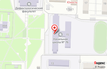 Средняя общеобразовательная школа №76 в Ленинском районе на карте