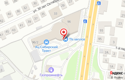 Автомобильный торговый центр Сибирь в Заельцовском районе на карте