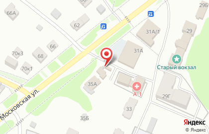 Шиномонтажная мастерская на Московской улице на карте
