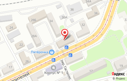 Компания Комфорт сервис на улице Строителей на карте