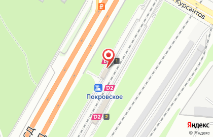 Железнодорожная станция Покровское на карте