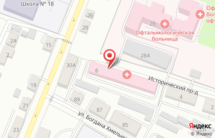 Поликлиника №3 в Саранске на карте