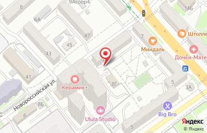 Магазин эротических товаров Кармен на Новороссийской улице на карте
